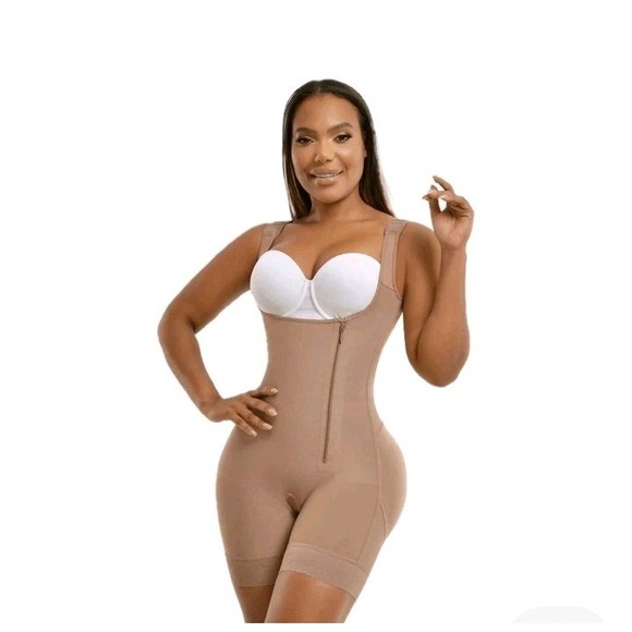 Fajas Melibelt 2016 Post Surgery Body Suit‎ Size M Cocoa Girdle Lycra Shapewear - Picture 2 of 14